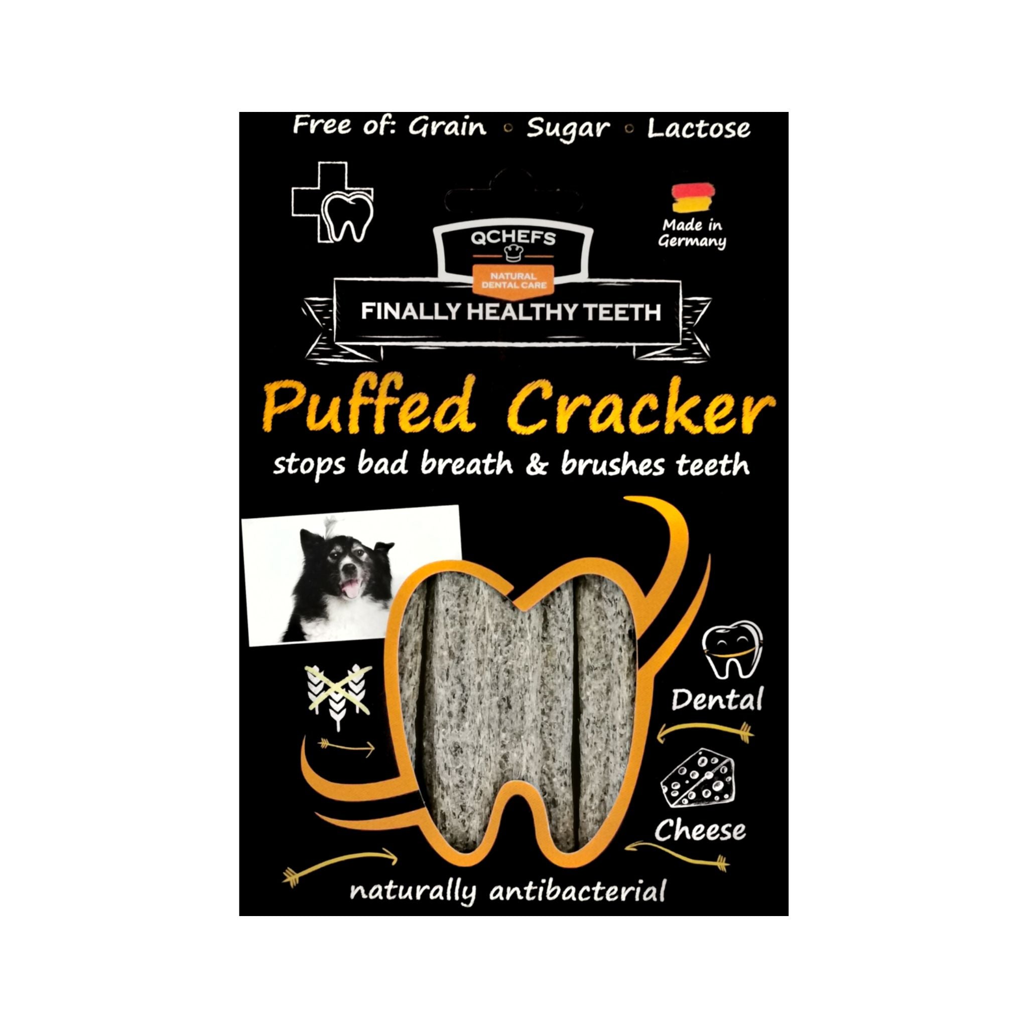 Puffed Cracker(パフドクラッカー)/犬用デンタルスナック | QCHEFS(キューシェフス)
